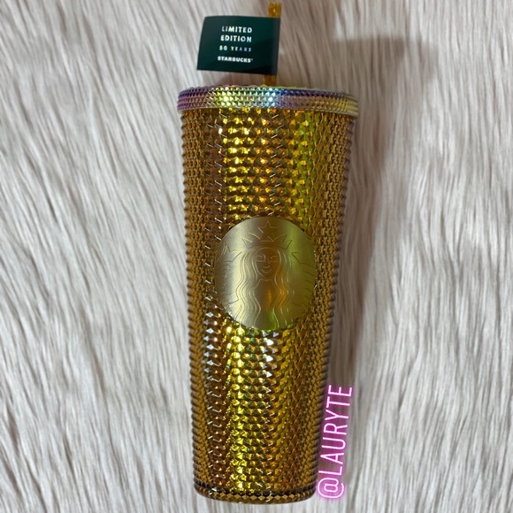 Starbucks Venti Honeycomb Copper Studded Tumbler